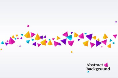 Soyut üçgen. Teknoloji sunu için şablon.