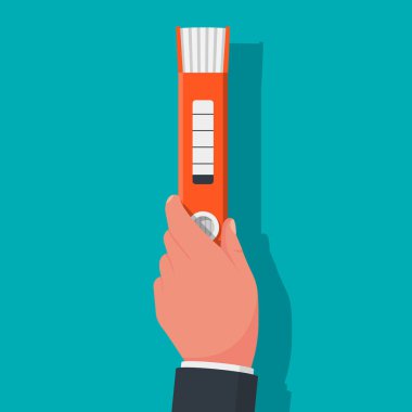 Elinde insan holding klasör.