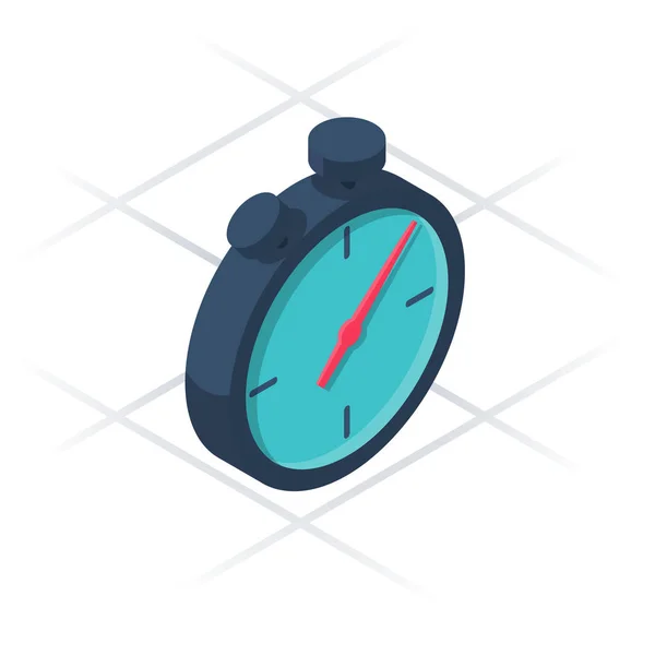 Stopwatch isometrische pictogram — Stockvector