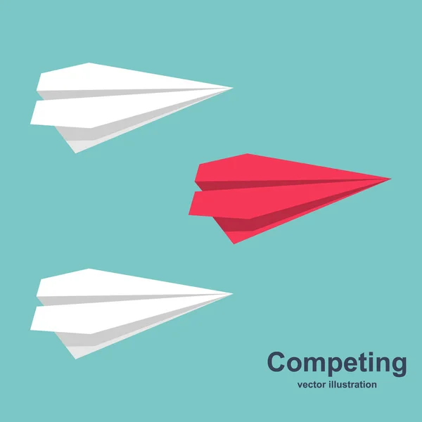 Конкуренція за вектор успіху — стоковий вектор