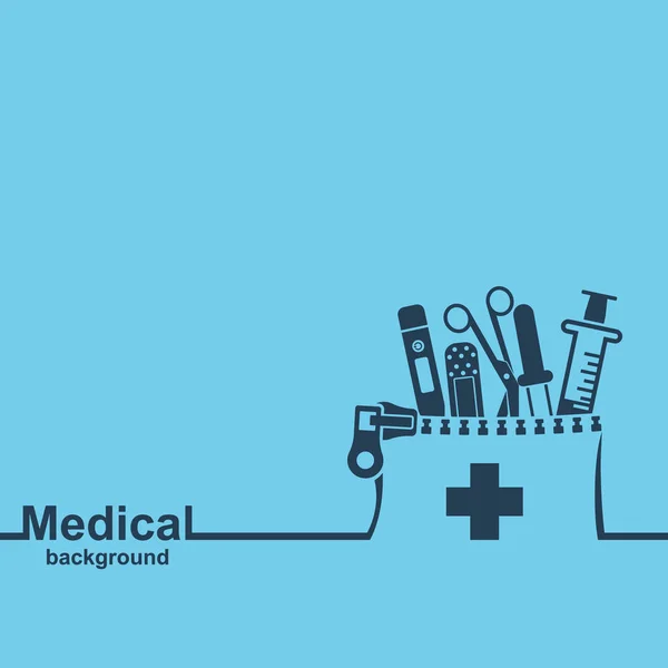 Medische achtergrond. Gezondheidszorg en medisch onderzoek. — Stockvector