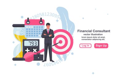 Finansal danışman kavramı. Danışman işadamı