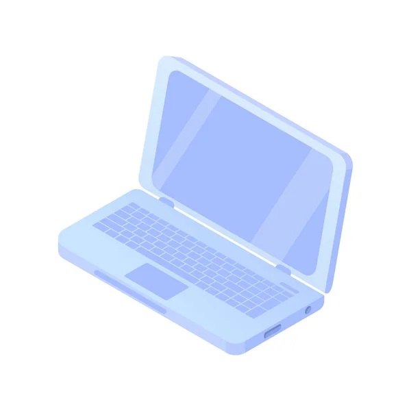 Izometrická ikona přenosného počítače Zařízení tablet PC 3D. — Stockový vektor