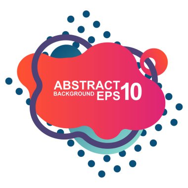 Tarzı memphis çizgi ile geometrik şekil. Renkli degrade formları.