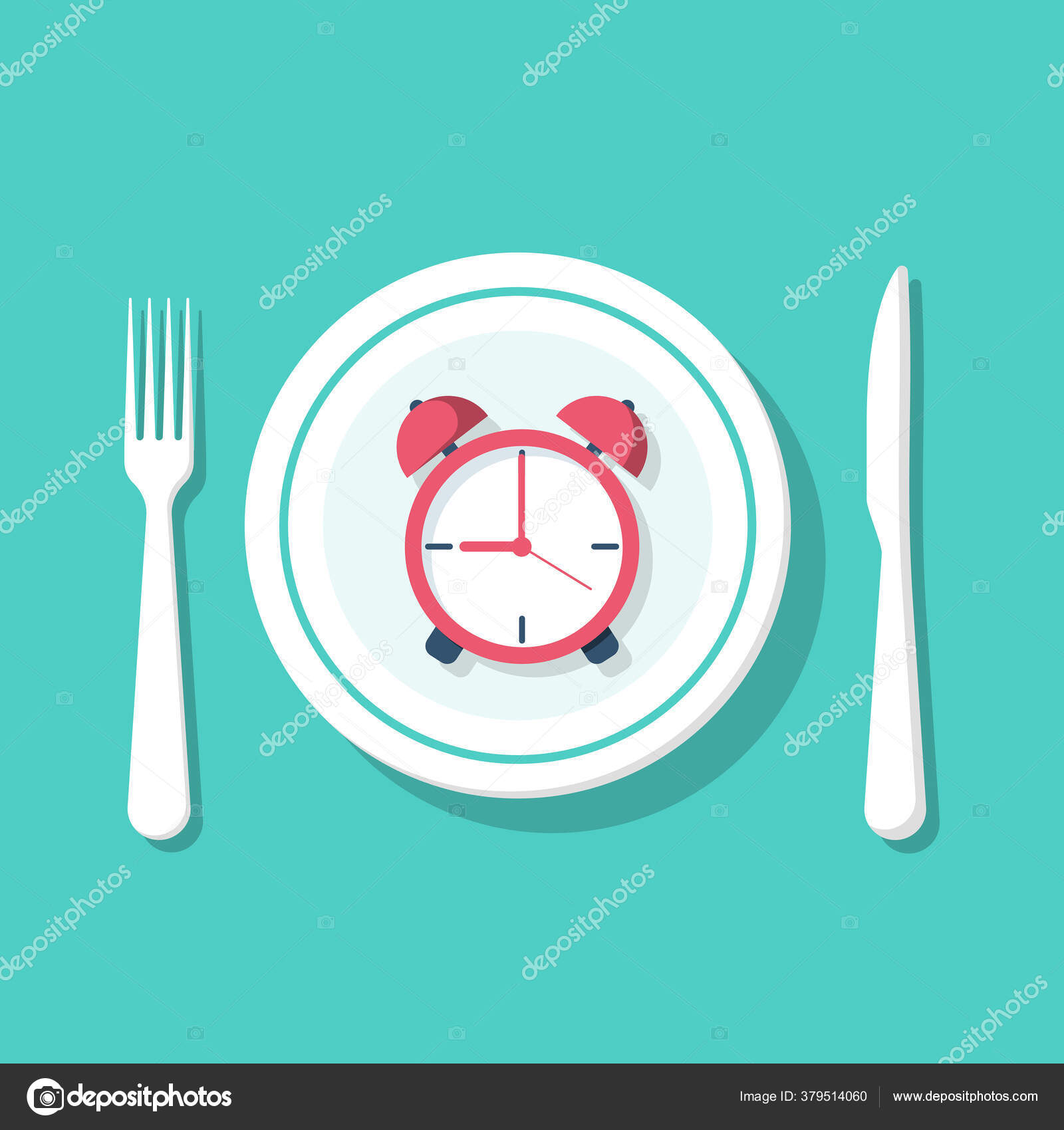 Konsep Yang Cepat Makanan Keto Diet Interval Nutrisi Intermittent Puasa Stok Vektor C Threecvet Gmail Com 379514060