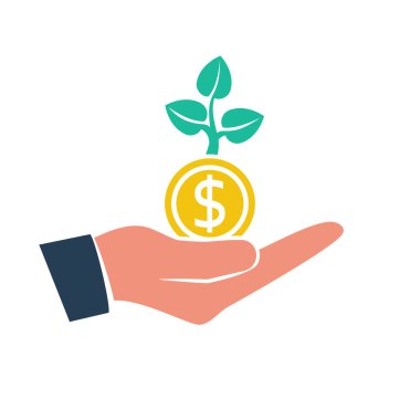 Para büyümesi. Yatırım konsepti. Finans ve Para