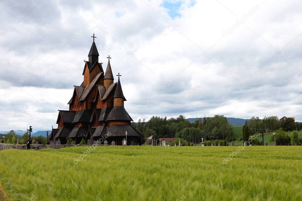 Heddal Stave Church, Norways largest stave church, Notodden municipality, the best preserved of them all.