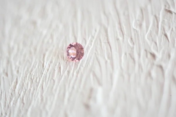 Pink Crystal Stone macro, pink transparent rough quartz crystals