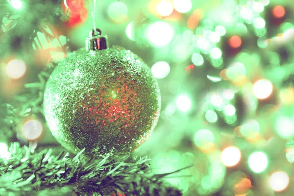 Groene Kerstversiering Licht Abstract Patroon Voor Achtergrond Abstract Groene Kerstboom — Stockfoto