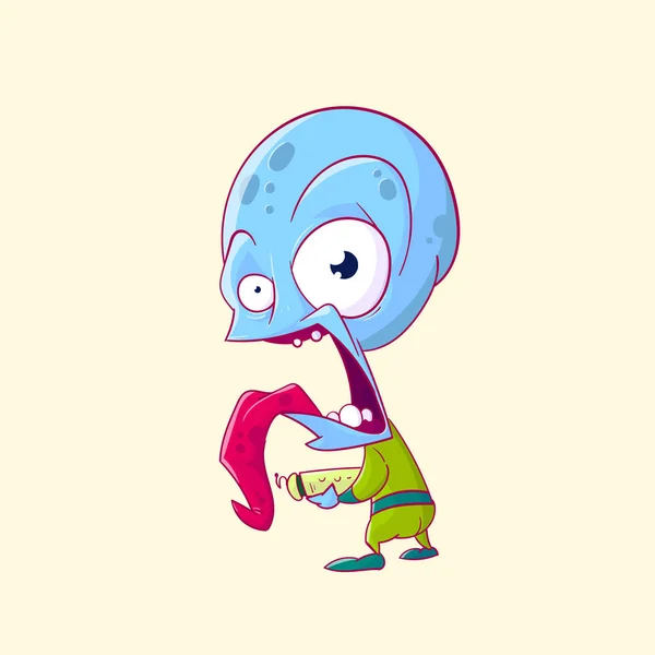 Cartoon Alien — Stock Vector