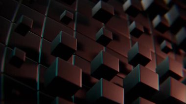4K Koyu Kübik Dizilim Döngüsü Grafikleri Arkaplan Görüntüsü
