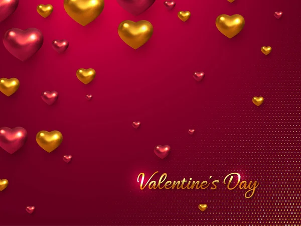 San Valentino festivo banner. — Vettoriale Stock