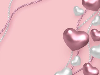 Sevgililer günü, dekoratif aşk kavramı düğün.