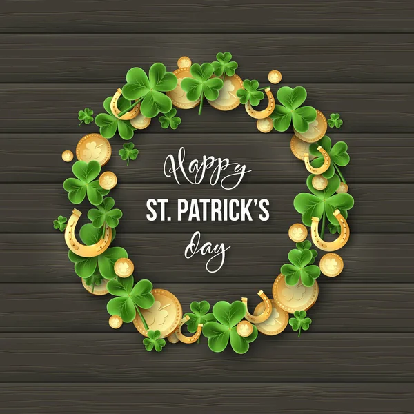 St. Patricks Day saluant conception de vacances . — Image vectorielle