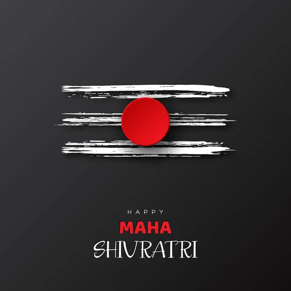 Hindu festivali Maha Shivratri için tebrik kartı.