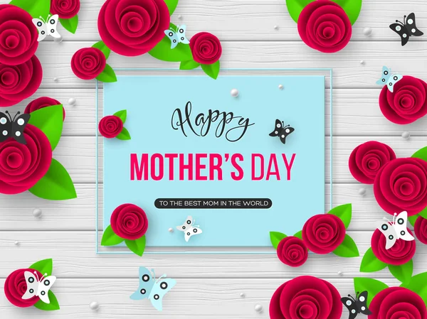 Happy Mothers day greeting card. — Stock Vector