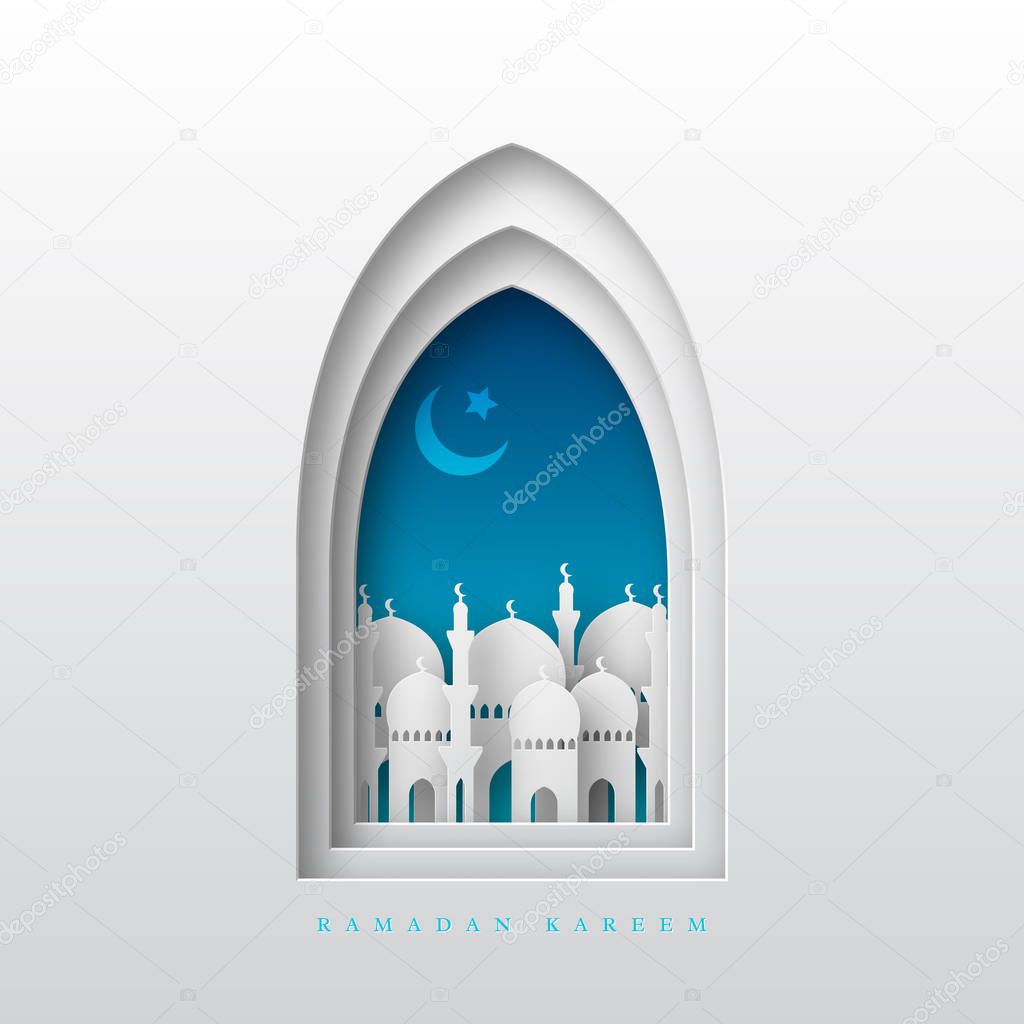 Ramadan Kareem greeting background.