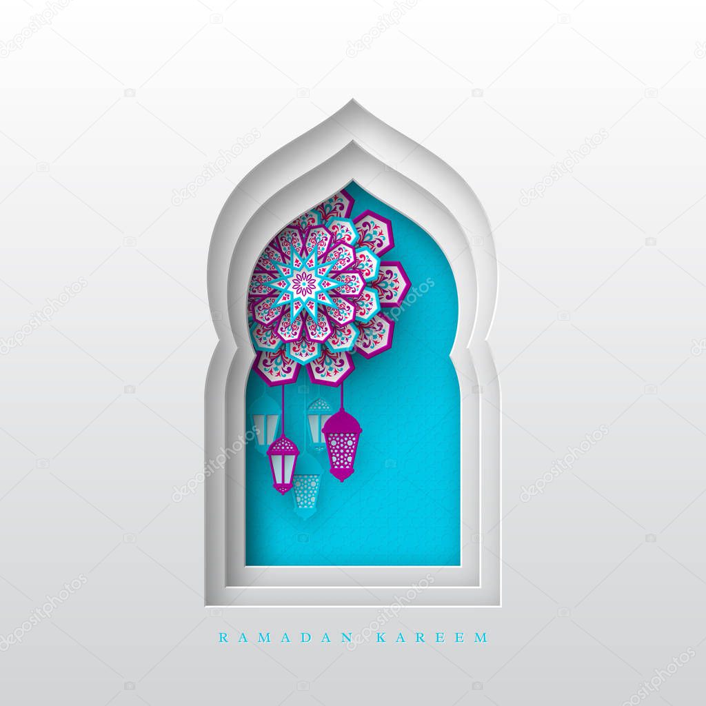 Ramadan Kareem greeting background.