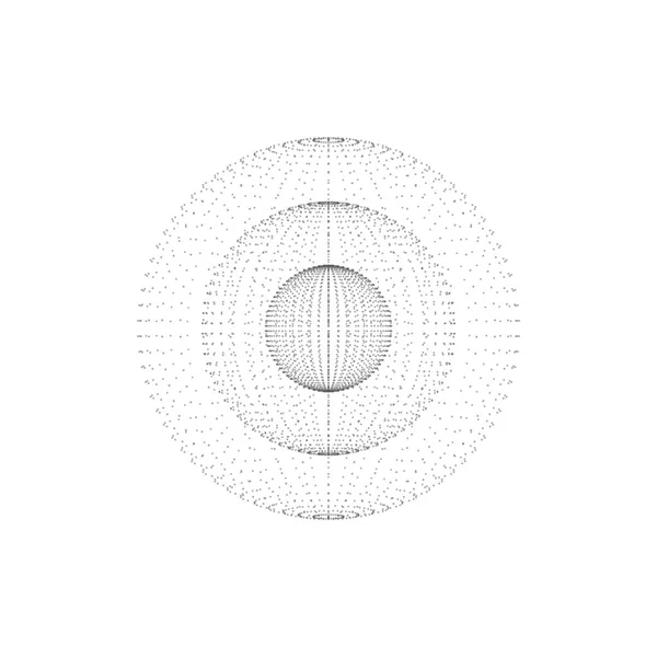 Sphères abstraites à l'intérieur de l'autre . — Image vectorielle