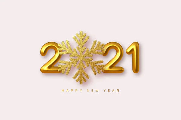 2021 Feliz año nuevo signo. — Archivo Imágenes Vectoriales