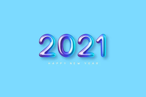 2021 New Year sign. — Stock Vector
