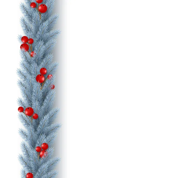 Guirnalda vertical de Navidad. — Vector de stock
