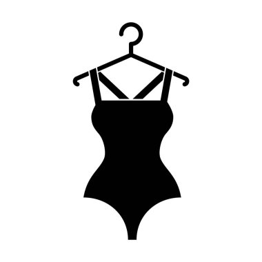 Askıdaki siyah mayo