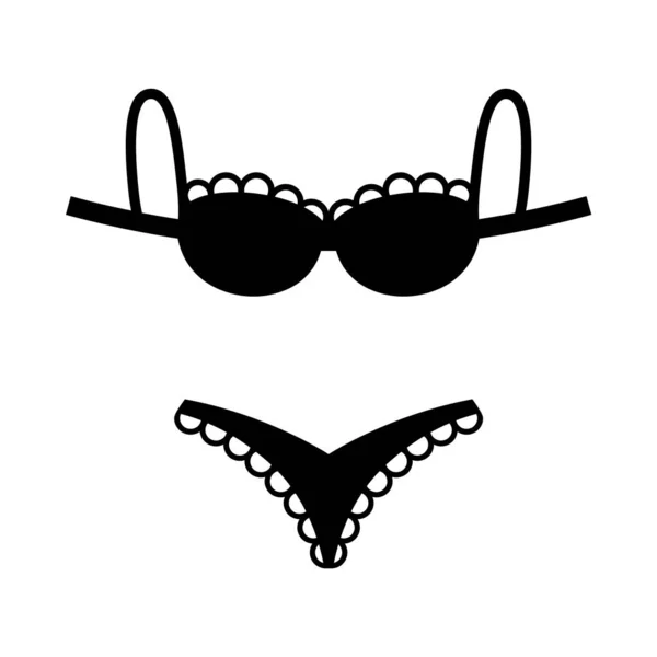 Set of women's underwear — Stock Vector