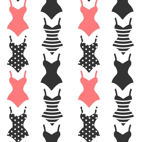 Modèle de sous-vêtements femmes sans couture — Image vectorielle