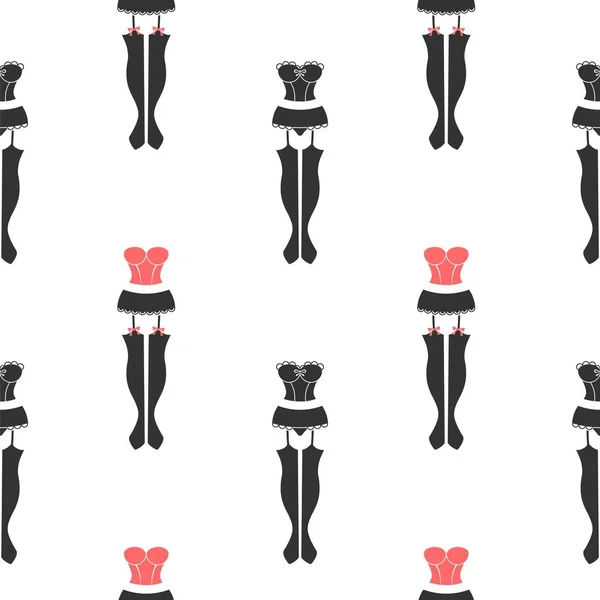 Modèle de sous-vêtements femmes sans couture — Image vectorielle