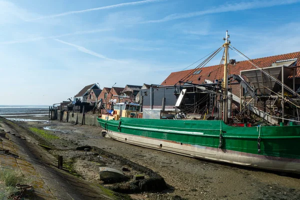 Coastline Zeeuwse Village Yerseke Famous Oysters Mussels Wells Low Tide — Stock Photo, Image