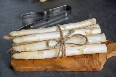 Bahar mevsimi, yeni Hollanda hasadı, Alman beyaz kuşkonmazı, çiğ beyaz kuşkonmaz.