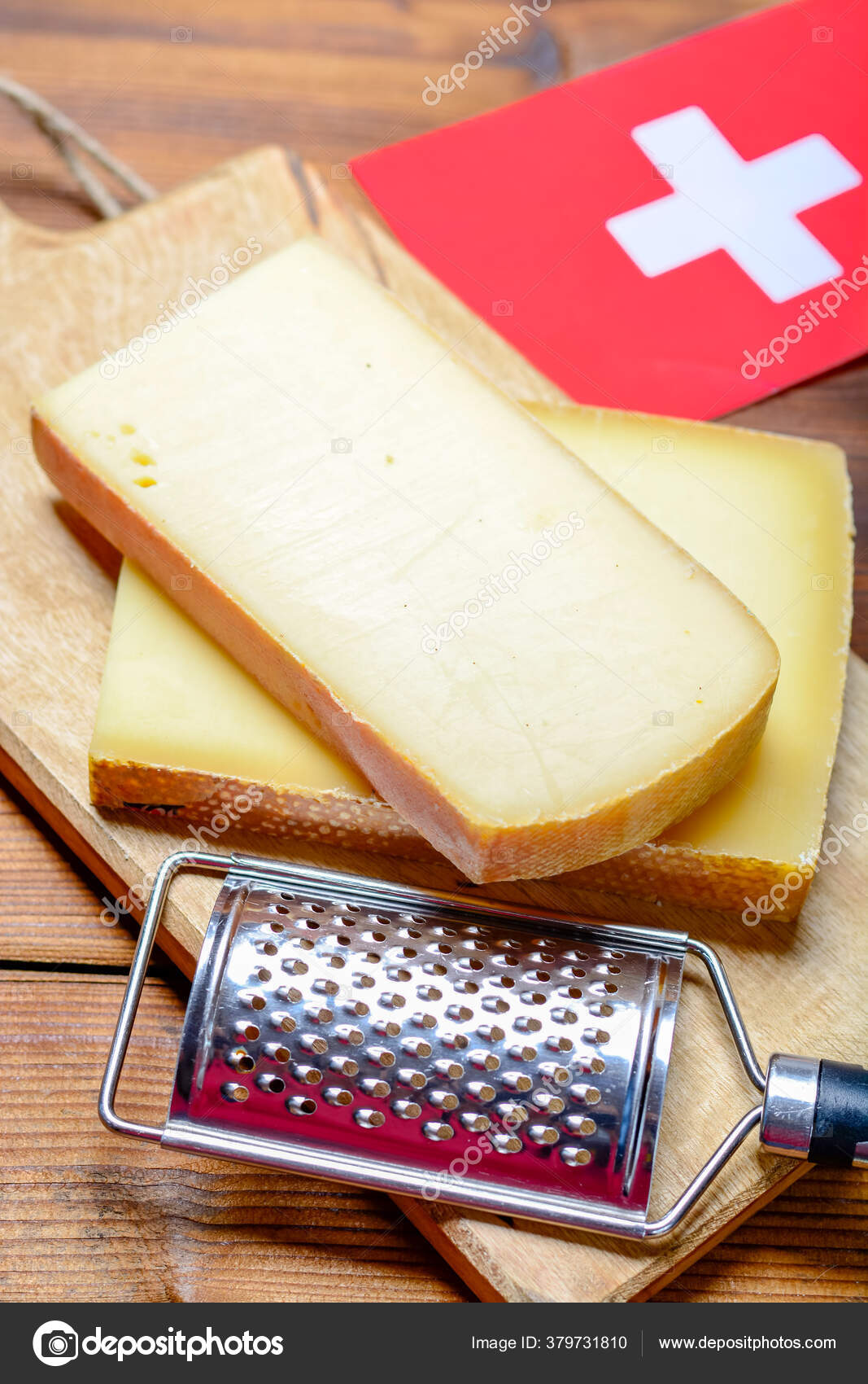 Assortment Swiss Cheeses Emmental Emmentaler Medium Hard Cheese Holes