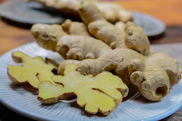 Fresh Raw Ginger Roots China Close — Stock Photo, Image