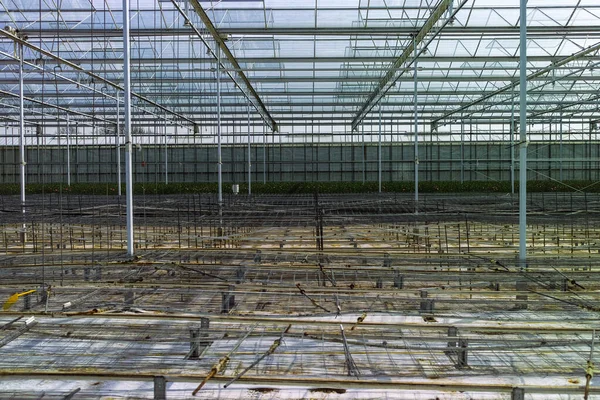 Old Empty Big Greenhouse View — Stock Photo, Image