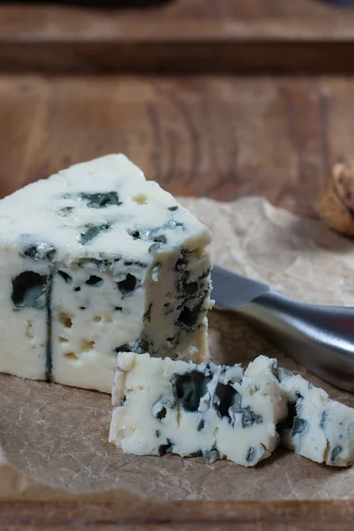 Roquefort Queso Francés Suave Hecho Leche Oveja Sur Francia Uno — Foto de Stock