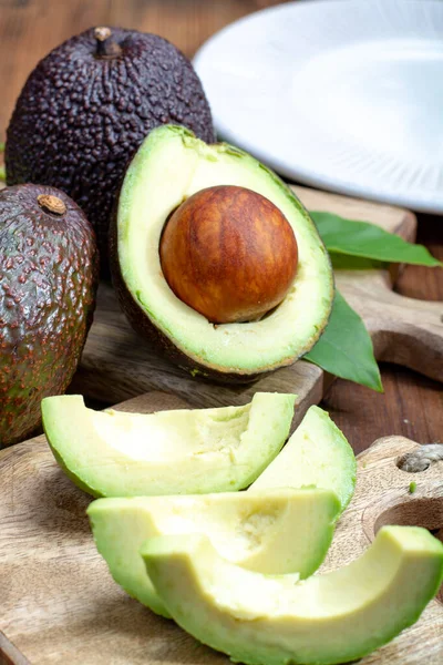 Ripe Organic Healthy Hass Avocado New Harvest Close — Stock Photo, Image