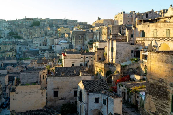 European Capital of Culture in 2019 year, ancient city of Matera, capital of Basilicata, Southern Italy in early morning