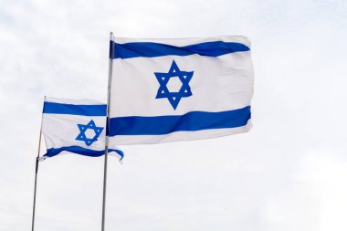 İsrail 'in ulusal bayrağı, Davut' un Yıldızı, Magen David ile beyaz-mavi