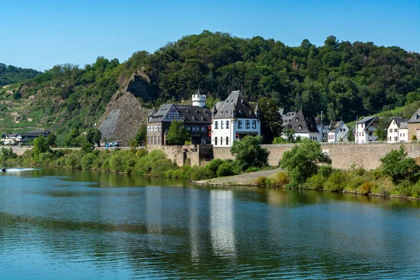 Street Old German Town Traditional Medieval Timber Framing Houses Mosel — Stock Photo, Image