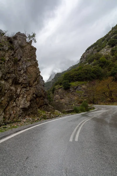 Silniční Síť Peloponés Řecko Cestování Autem Karavana Karavanu — Stock fotografie