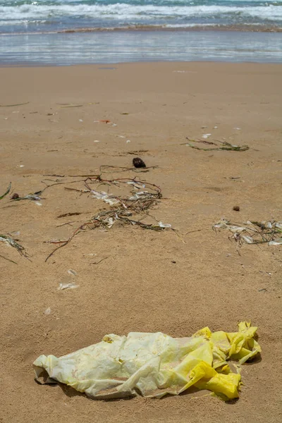 Problema Ecológico Contaminación Las Aguas Del Océano Mundial Con Plástico — Foto de Stock