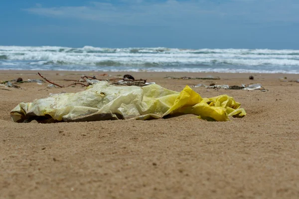 Problema Ecológico Contaminación Las Aguas Del Océano Mundial Con Plástico — Foto de Stock