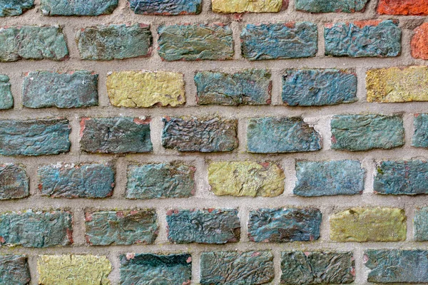 Medieval Bricks Glaze Brick Structure Background Wallpaper Copy Space — Stock Photo, Image