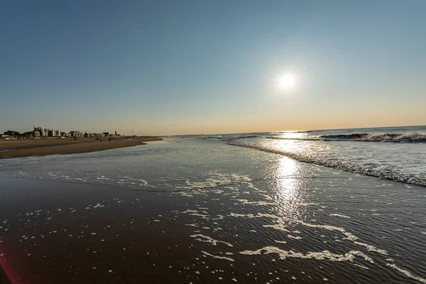 Día Soleado Playa Del Mar Del Norte Los Países Bajos — Foto de Stock