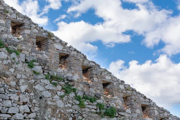 Gamla Venetianska Caslte Eller Fästning Bergstoppen Vackra Grekiska Staden Nafplio — Stockfoto