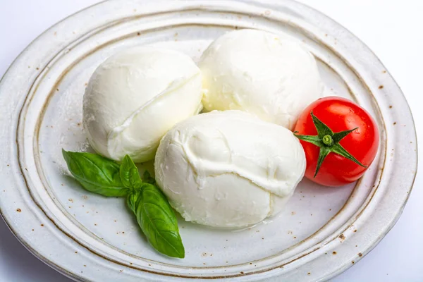 Mozzarella Italienne Fromage Pâte Molle Fromage Blanc Base Lait Vache — Photo