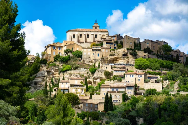 Visa Provencal Antika Staden Gordes Turister Och Semestermål Södra Frankrike — Stockfoto