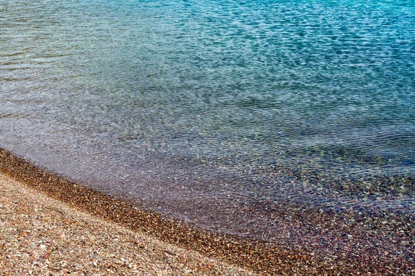 Azul Mar Água Superfície Fundo Cópia Espaço — Fotografia de Stock