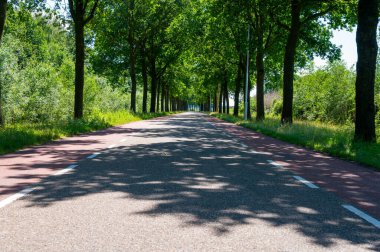 Hollanda köyler arası yol, Hollanda 'da kırmızı bisiklet yolu olan arabalar için ulaşım